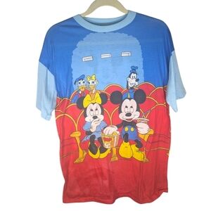 Vintage Disney World Mickey Mouse Pajama Sleep Shirt One Size mickey mouse